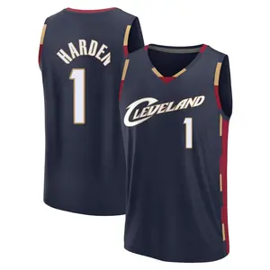 Men's James Harden Cleveland Cavaliers Fast Break Navy Classic Edition Jersey
