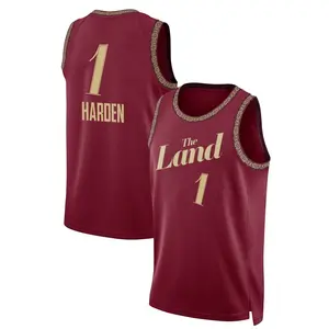 Men's James Harden Cleveland Cavaliers Nike Swingman Wine 2023/24 City Edition Jersey