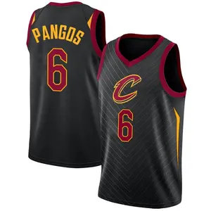 Men's Kevin Pangos Cleveland Cavaliers Nike Swingman Black Jersey - Statement Edition