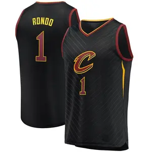 Men's Rajon Rondo Cleveland Cavaliers Fanatics Branded Fast Break Black Jersey - Statement Edition