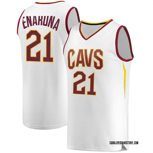 Men's Tristan Enaruna Cleveland Cavaliers Fanatics Branded Fast Break White Jersey - Association Edition
