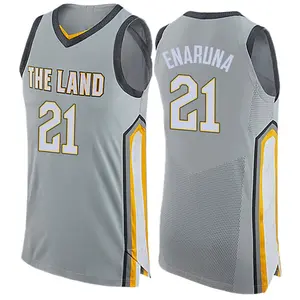 Men's Tristan Enaruna Cleveland Cavaliers Nike Swingman Gray Jersey - City Edition