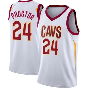 Men's Tyrese Proctor Cleveland Cavaliers Nike Swingman White Jersey - Association Edition