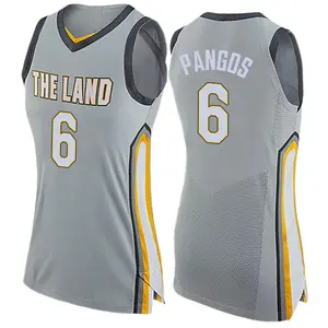 Women's Kevin Pangos Cleveland Cavaliers Nike Swingman Gray Jersey - City Edition