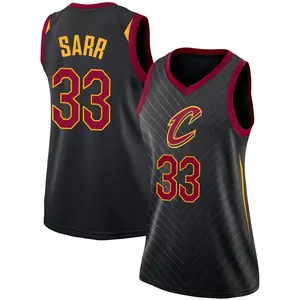 Women's Olivier Sarr Cleveland Cavaliers Nike Swingman Black Jersey - Statement Edition