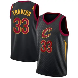 Youth Luke Travers Cleveland Cavaliers Nike Swingman Black Jersey - Statement Edition