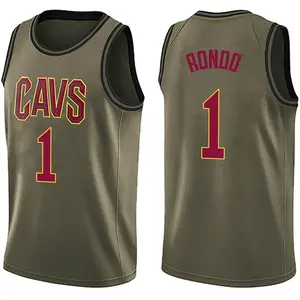 Youth Rajon Rondo Cleveland Cavaliers Nike Swingman Green Salute to Service Jersey