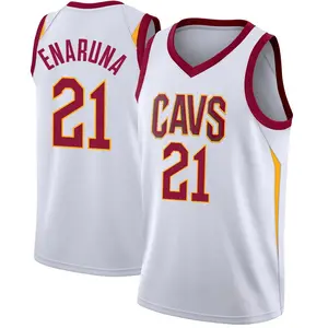 Youth Tristan Enaruna Cleveland Cavaliers Nike Swingman White Jersey - Association Edition